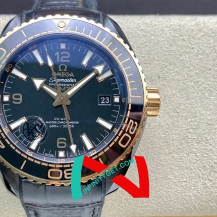 Omega Chieftain Series Black Ceramic Ocean Universe 600 meters (Deep Sea Black)