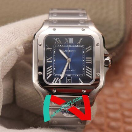 Cartier Santos De Cartier 40MM Two Tone  (Blue Santos)