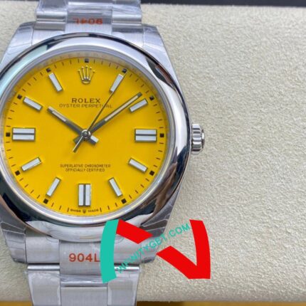 Rolex Oyster Perpetual 41 Turquoise (Yellow dial Oyester)