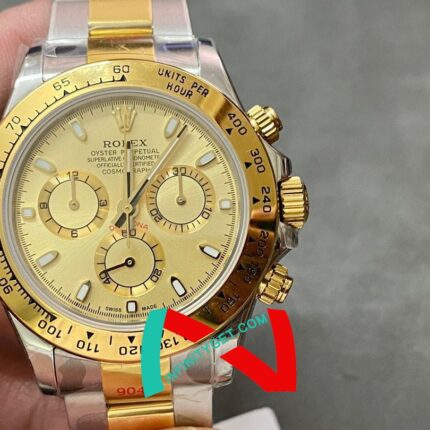 ROLEX OYSTER COSMOGRAPH SWISS TWO TONE GOLD WATCH