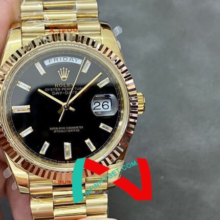 Rolex Day Date Weekly Journal 18K Yellow Gold Plated counter weight